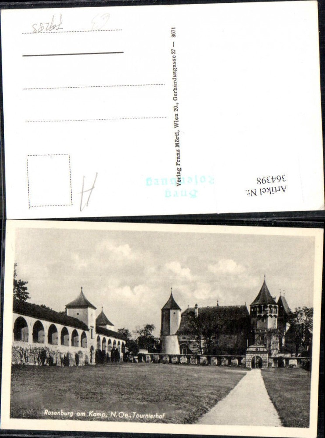 364398,Foto Ak Burg Rosenburg Turnierhof Rosenburg-Mold Kamptal