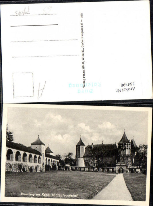 364398,Foto Ak Burg Rosenburg Turnierhof Rosenburg-Mold Kamptal