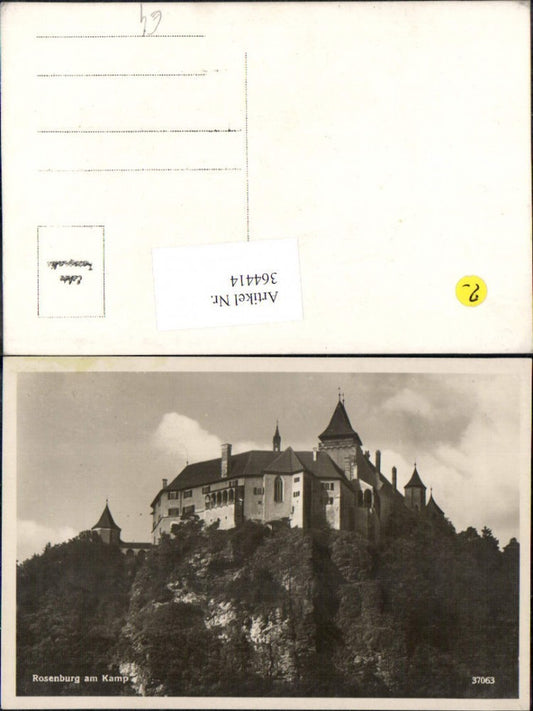 364414,Foto Ak Burg Rosenburg Rosenburg-Mold Kamptal