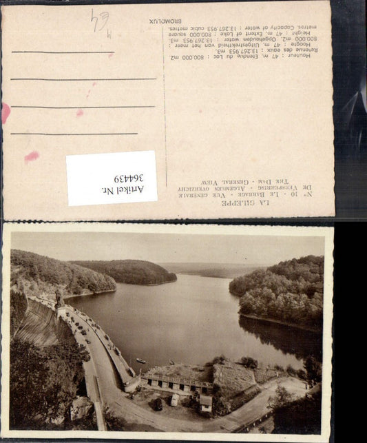 364439,Talsperre La Gileppe Le Barrage et le Lac