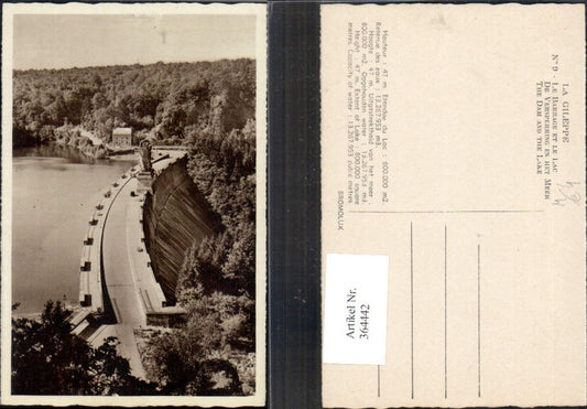364442,Talsperre La Gileppe Le Barrage et le Lac