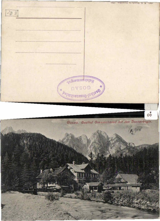 63146,Gosau Gasthaus Gosauschmied Donnerkogln Brandt 1954