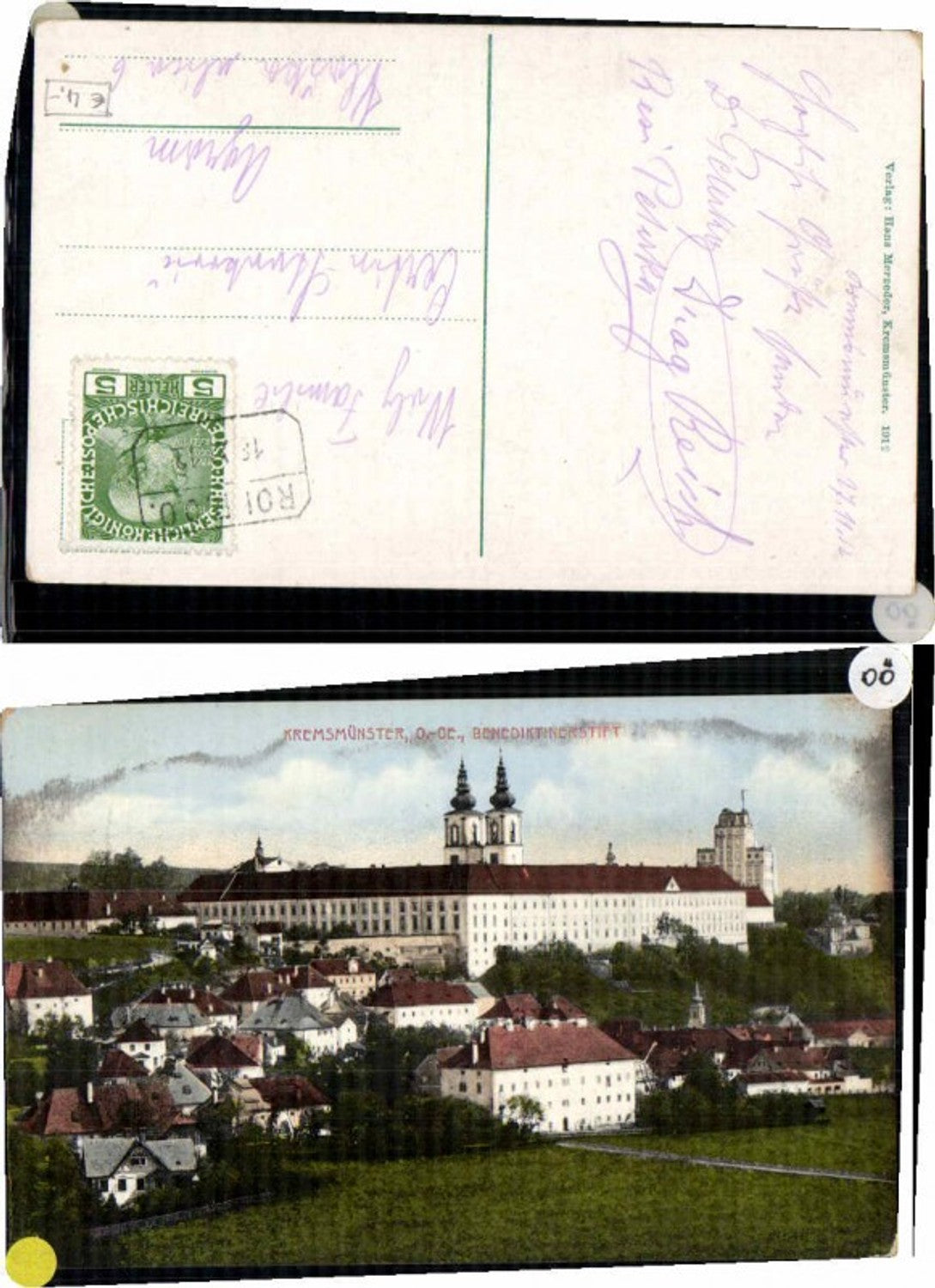 63230, Kremsmünster, section of the town, 1912