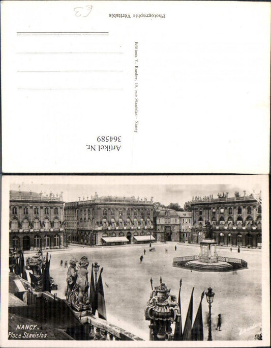 364589,Statue Nancy Place Stanislas Platzansicht