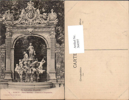 364597,Statue Nancy Place Stanislas Fontaine d Amphitrite Brunnen
