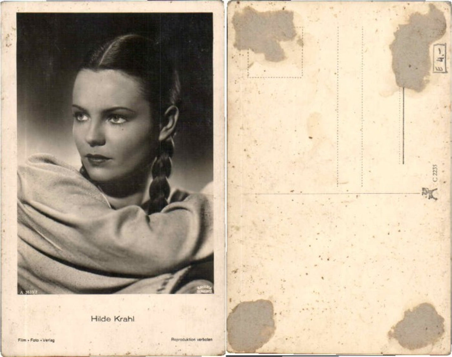 63287,Hilde Krahl Film Foto Ross Verlag A3633-2