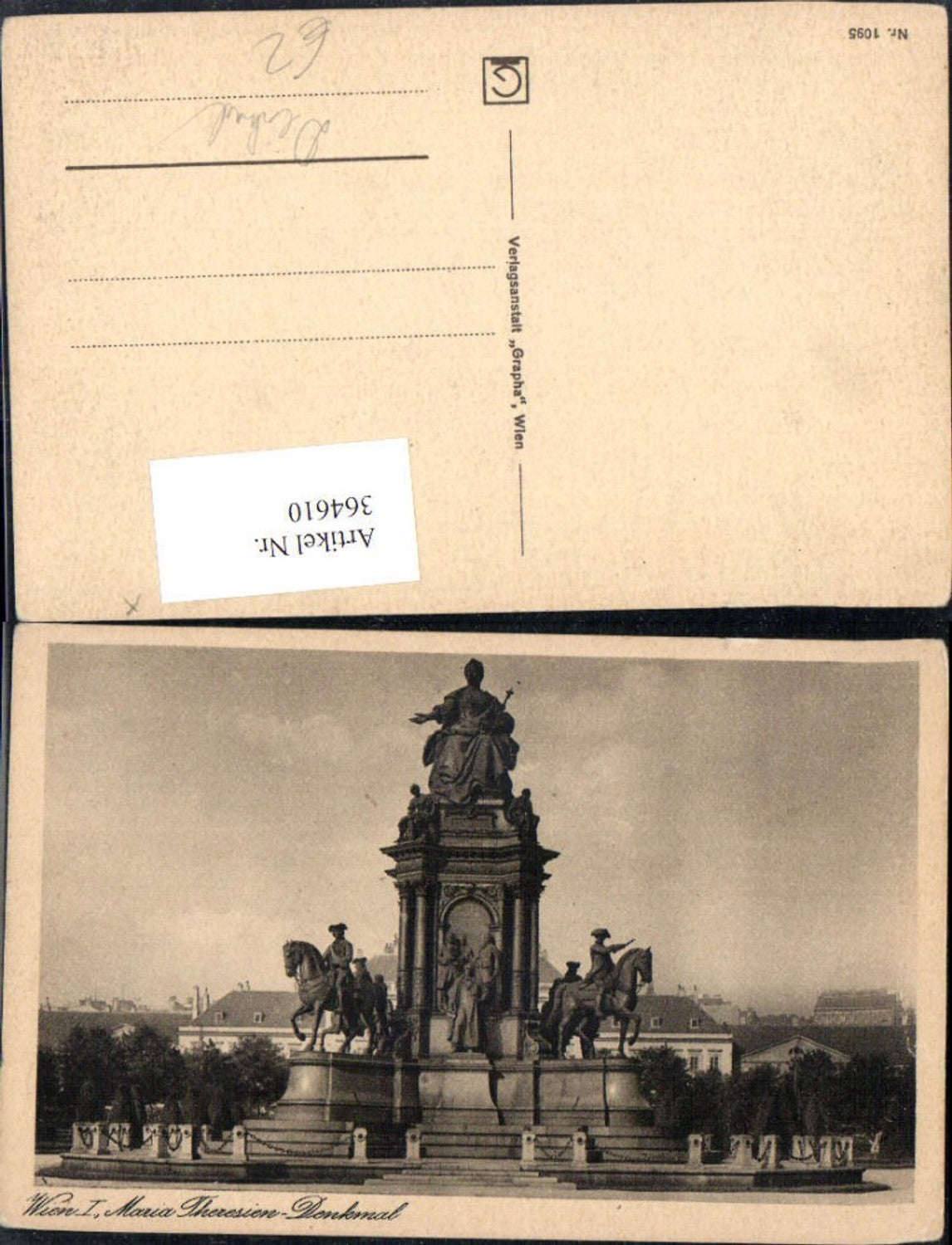 364610,Wien Maria Theresien Denkmal Statue