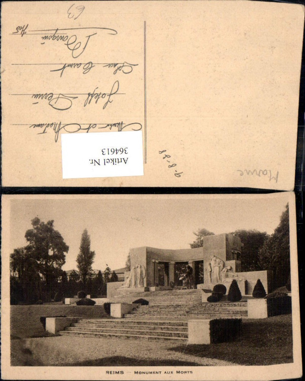 364613,Reims Monument aux morts Denkmal