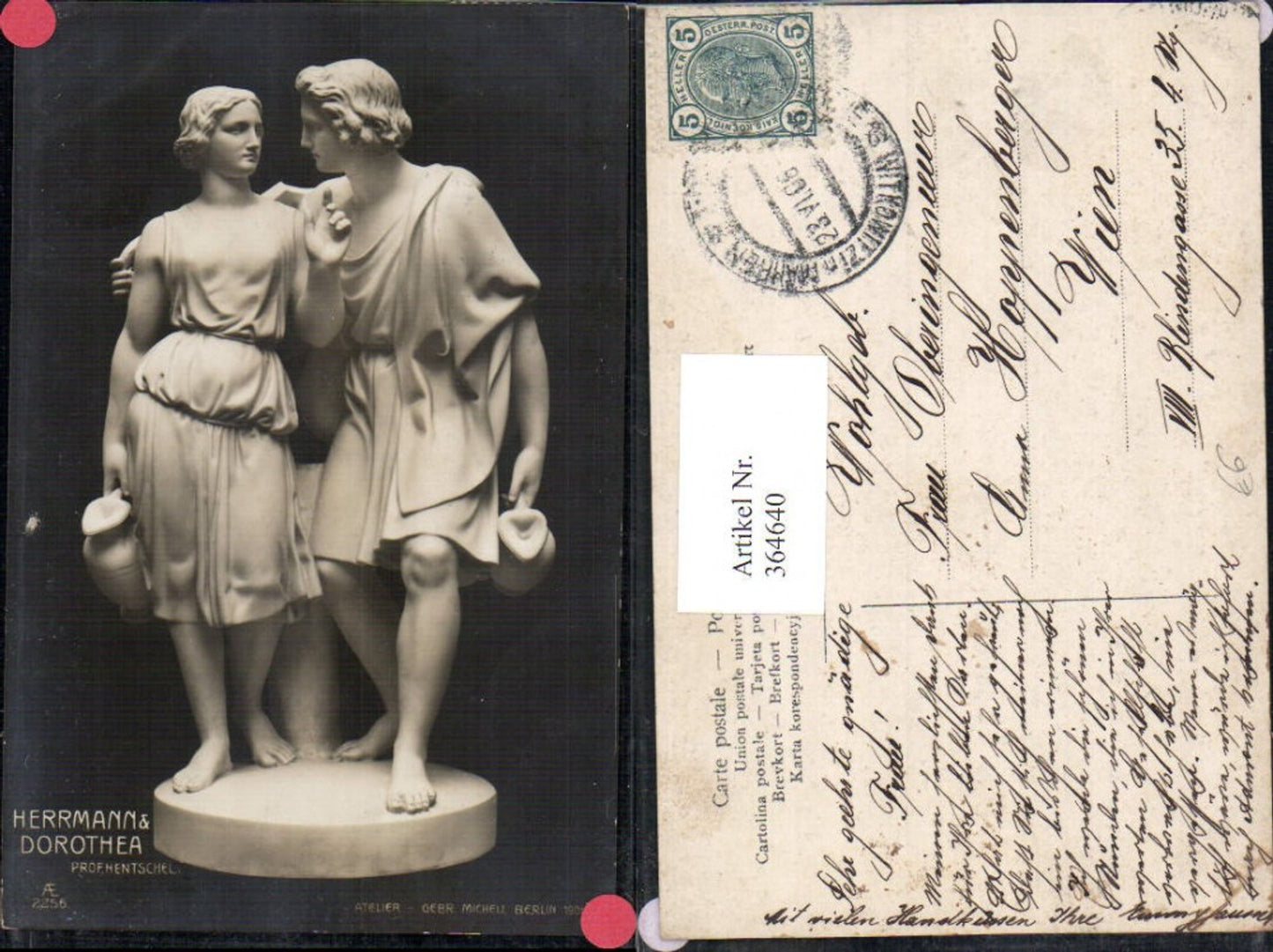 364640,Statue Herrmann u. Dorothea Prof. Hentschel