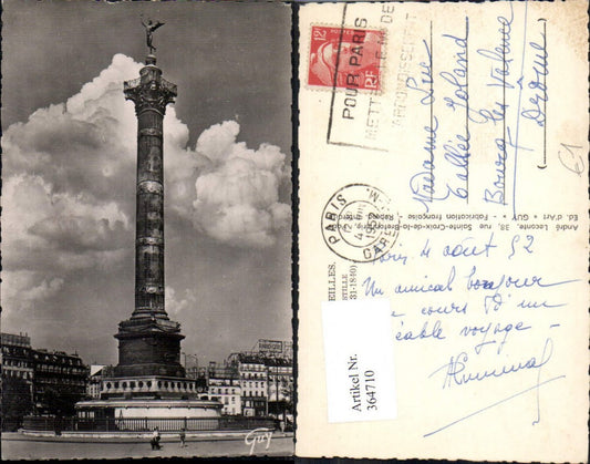 364710,Statue Paris et ses Merveilles Place Place de la Bastille et Colonne de Juillet