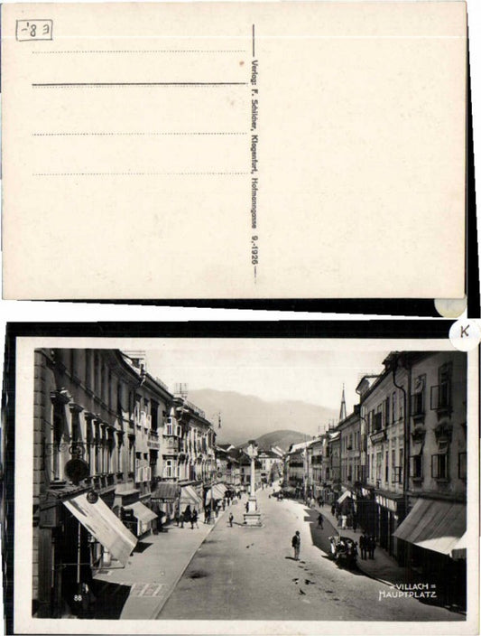 63462,Villach Partie am Hauptplatz 1926