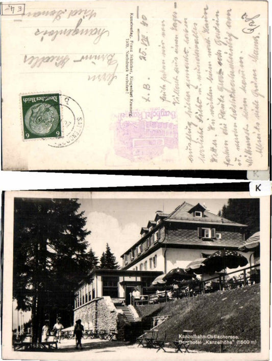 63463,Berghotel Kanzelbahn Ossiach Ossiachersee Sattendorf 1938