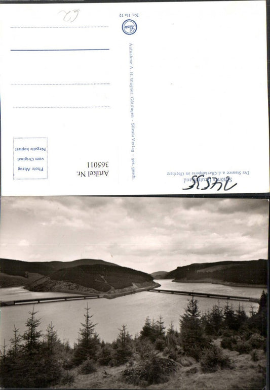 365011,Der Stausee an d. Okertalsperre im Oberharz