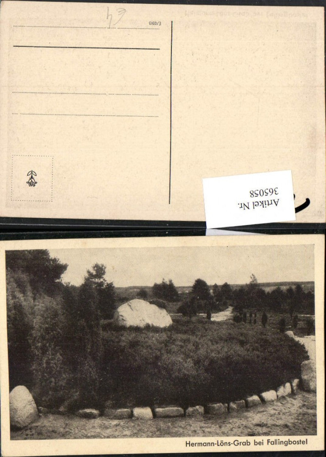 365058,Bad Fallingbostel Hermann-Löns-Grab Grabmal