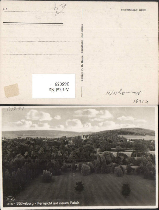 365059,Bückeburg Fernsicht auf Palais