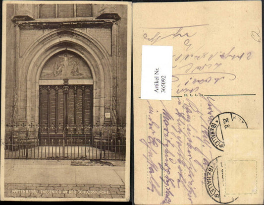 365092,Wittenberg Thesentor an d. Schlosskirche Portal