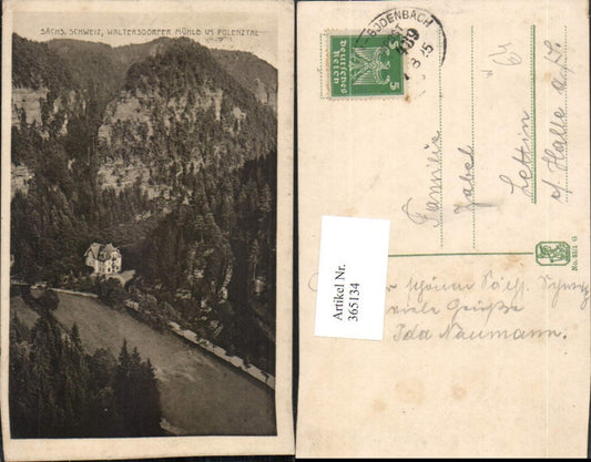 365134,Sächsische Schweiz Waltersdorfer Mühle im Polenztal b. Bad Schandau