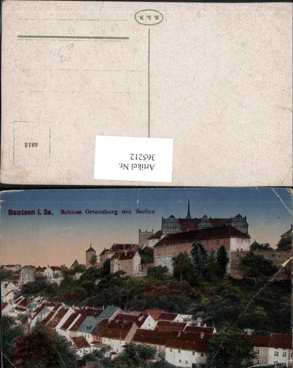 365212,Bautzen Teilansicht Schloss Ortensburg m. Seidau