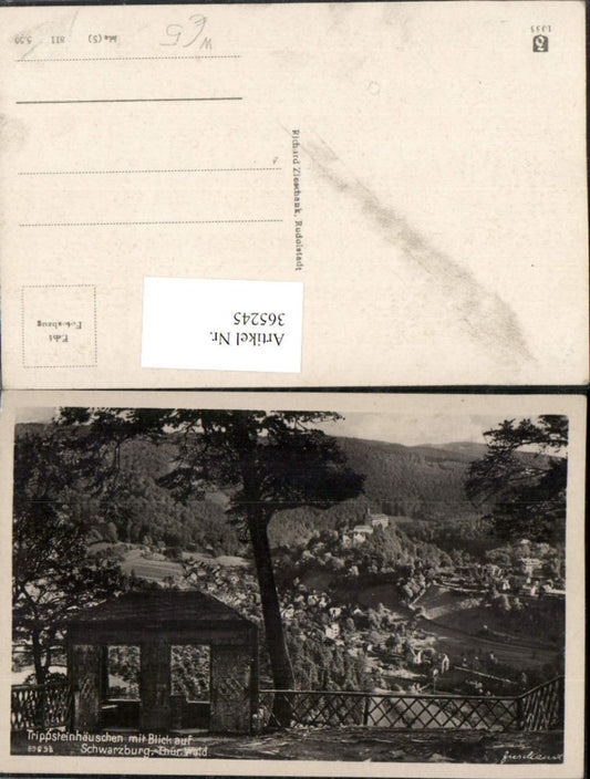 365245, Trippstein cottage with view of Schwarzburg, partial view