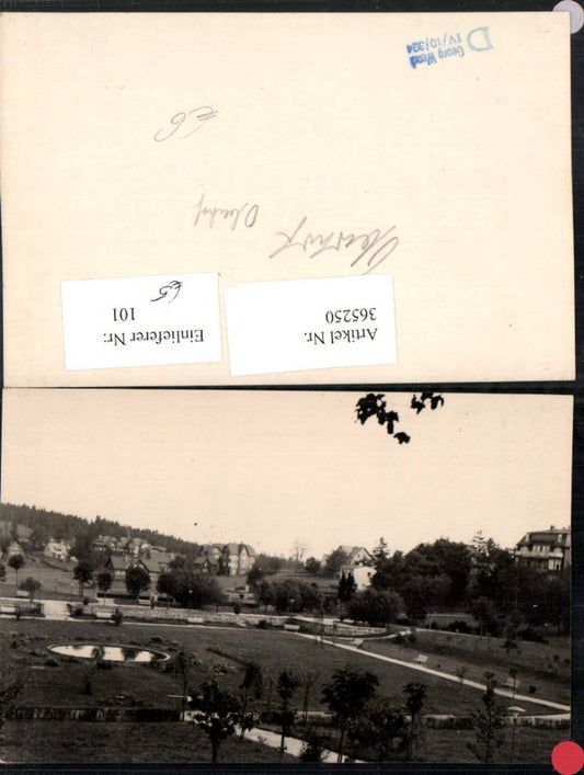 365250, Photo postcard Oberhof partial view park