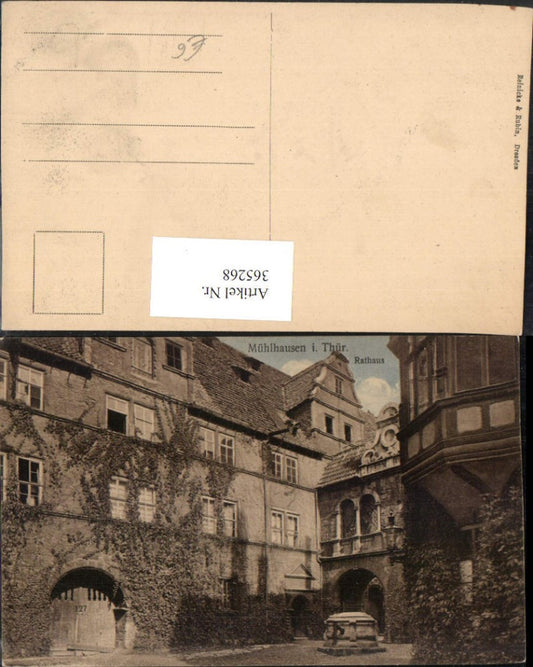 365268,Mühlhausen Rathaus Hof