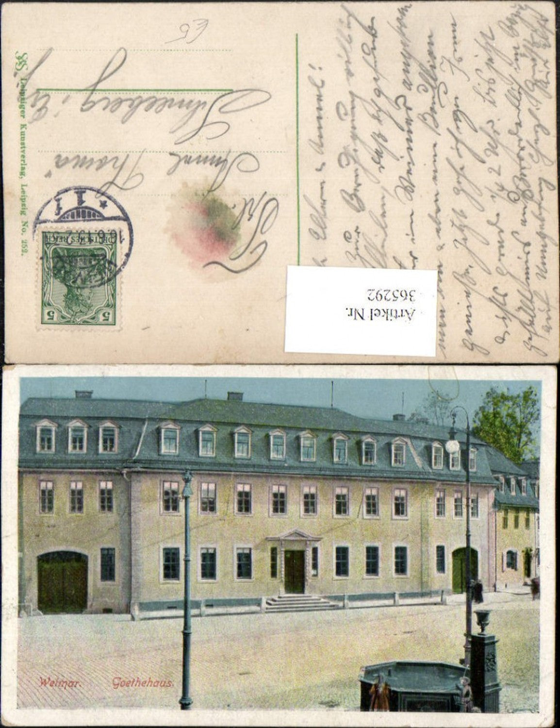 365292,Weimar Goethehaus Haus Brunnen