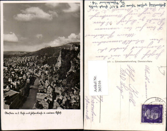 365316,Oberstein an d. Nahe Totale m. Felsenkirche u. Schloss