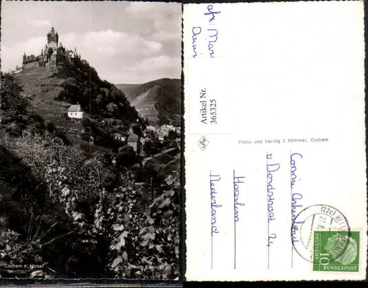 365325,Cochem an d. Mosel Teilansicht m. Burg