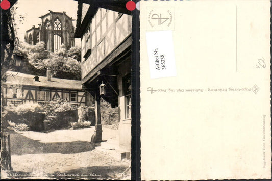 365338,Bacharach am Rhein Wernerkapelle pub Popp Heidelberg