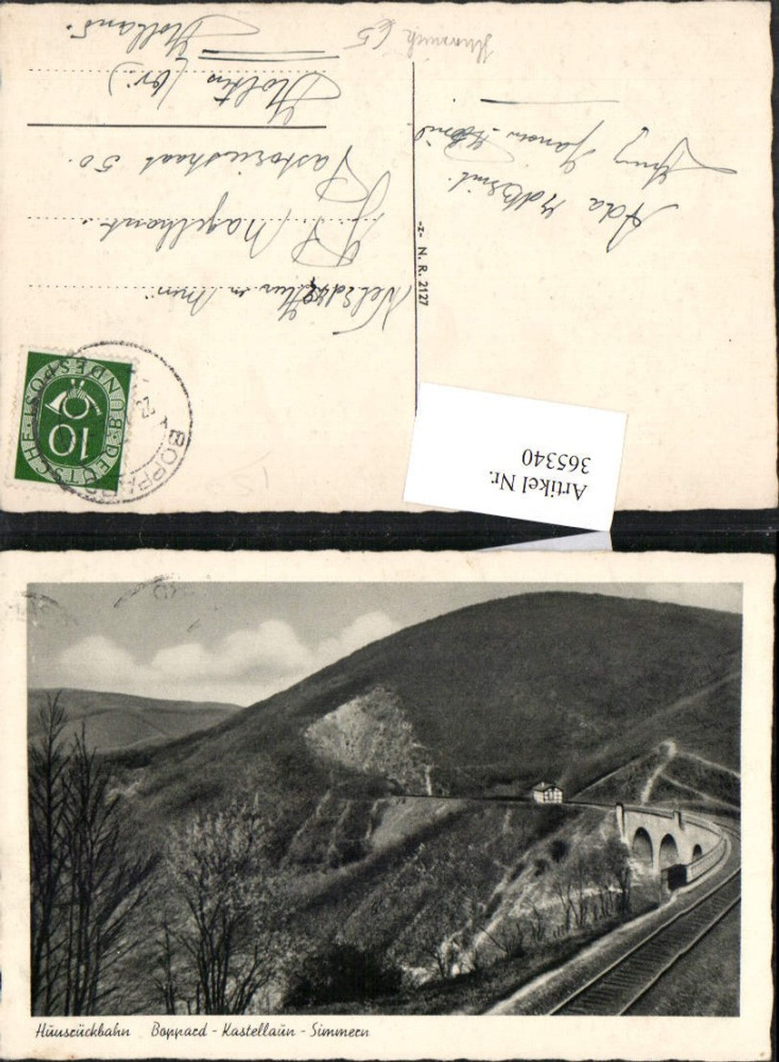 365340,Hausrückbahn Boppard Kastellaun Simmern Viadukt Brücke