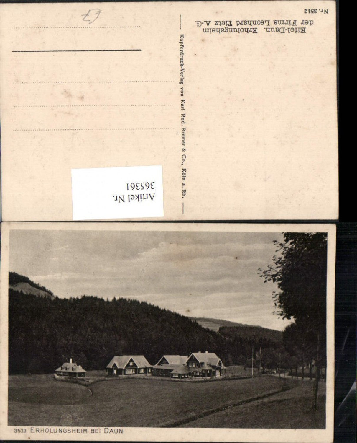 365361,Daun in d. Eifel Erholungsheim der Firma Leonhard Tietz