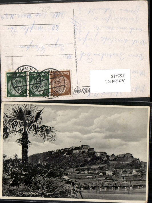 365418,Koblenz Festung Ehrenbreitstein Palme