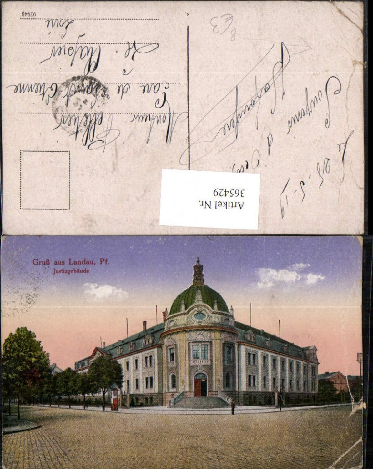 365429,Gruß aus Landau in der Pfalz Justizgebäude Gebäude