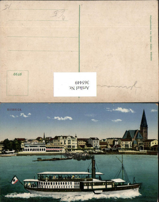 365449,Biebrich Teilansicht Kirche Dampfer pub Ottmar Zieher 9799