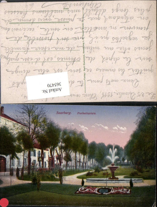 365470,Saarburg Freiheitsplatz Springbrunnen Brunnen