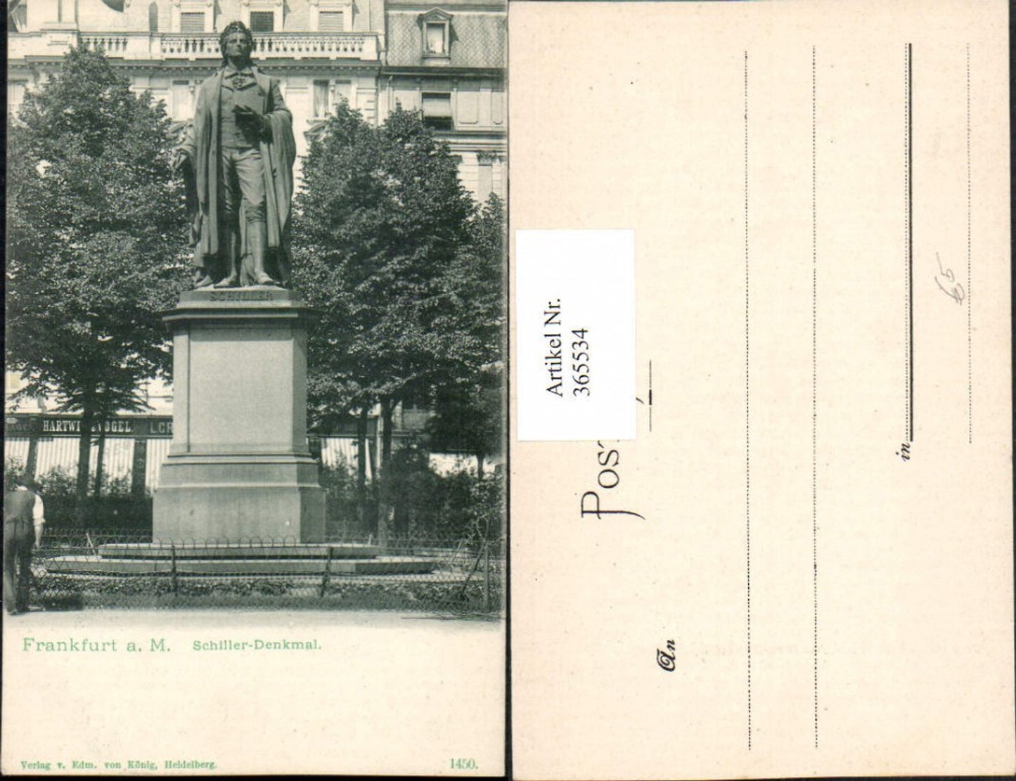 365534,Frankfurt am Main Schiller-Denkmal pub Edmund v. König 1450