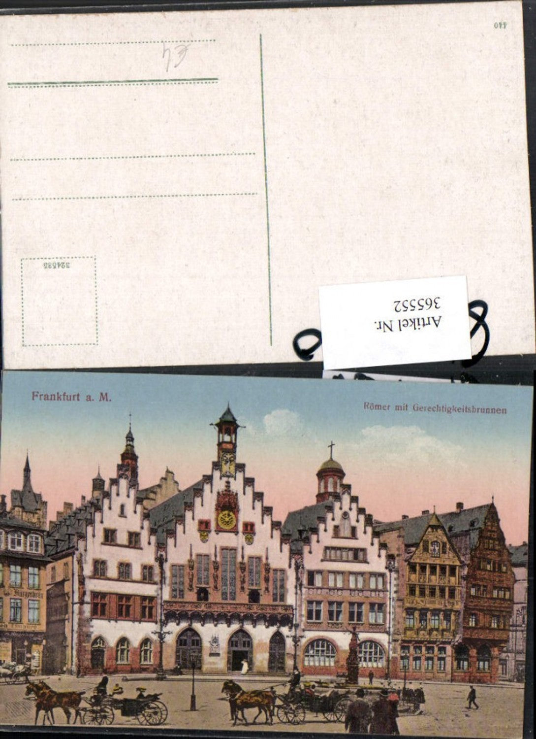 365552,Frankfurt am Main Römer m. Gerechtigkeitsbrunnen