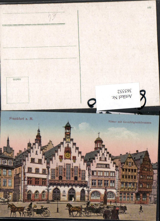 365552,Frankfurt am Main Römer m. Gerechtigkeitsbrunnen