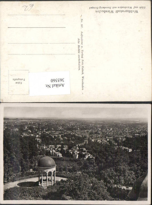 365560,Wiesbaden Totale vom Neroberg Tempel