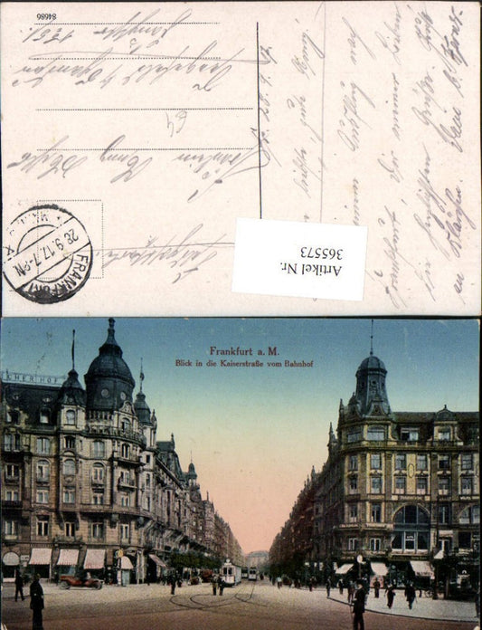 365573,Frankfurt am Main Blick in die Kaiserstraße vom Bahnhof Straßenansicht