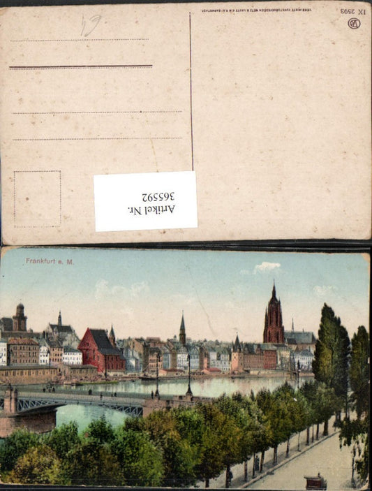 365592,Frankfurt am Main Teilansicht Brücke