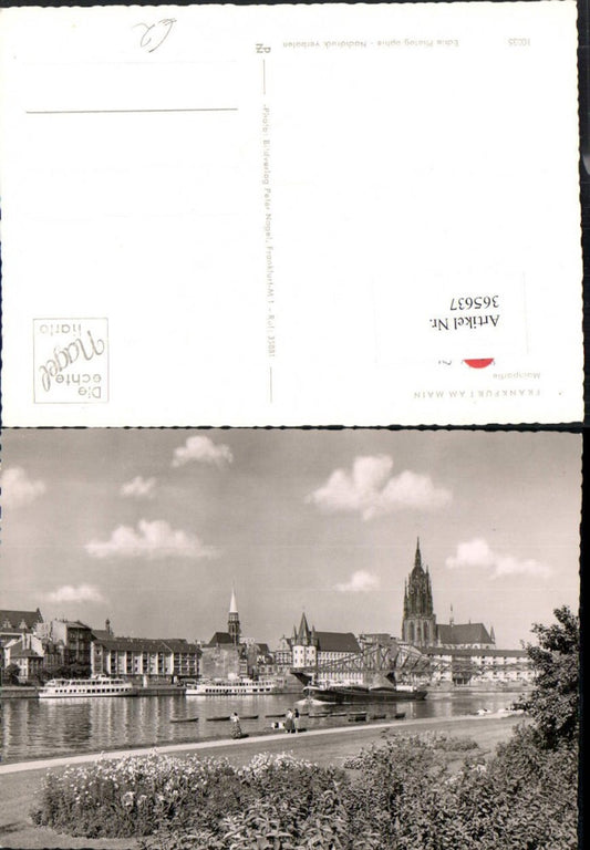 365637,Frankfurt am Main Mainpartie Teilansicht Brücke
