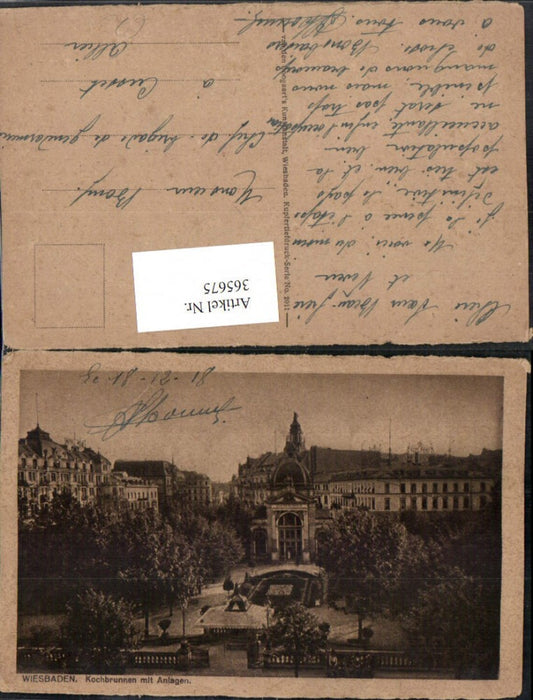 365675,Wiesbaden Kochbrunnen m. Anlagen