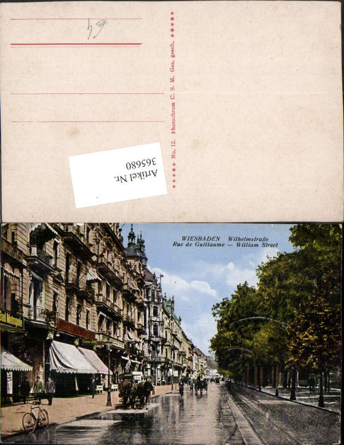 365680,Wiesbaden Wilhelmstraße Straßenansicht Geschäfte