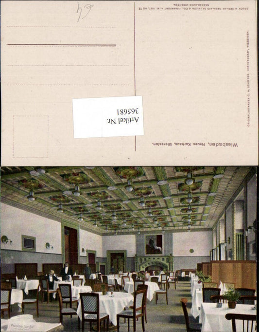 365681,Wiesbaden Kurhaus Biersalon Innenansicht
