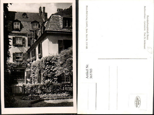 365703,Bonn Beethoven-Haus Gartenseite