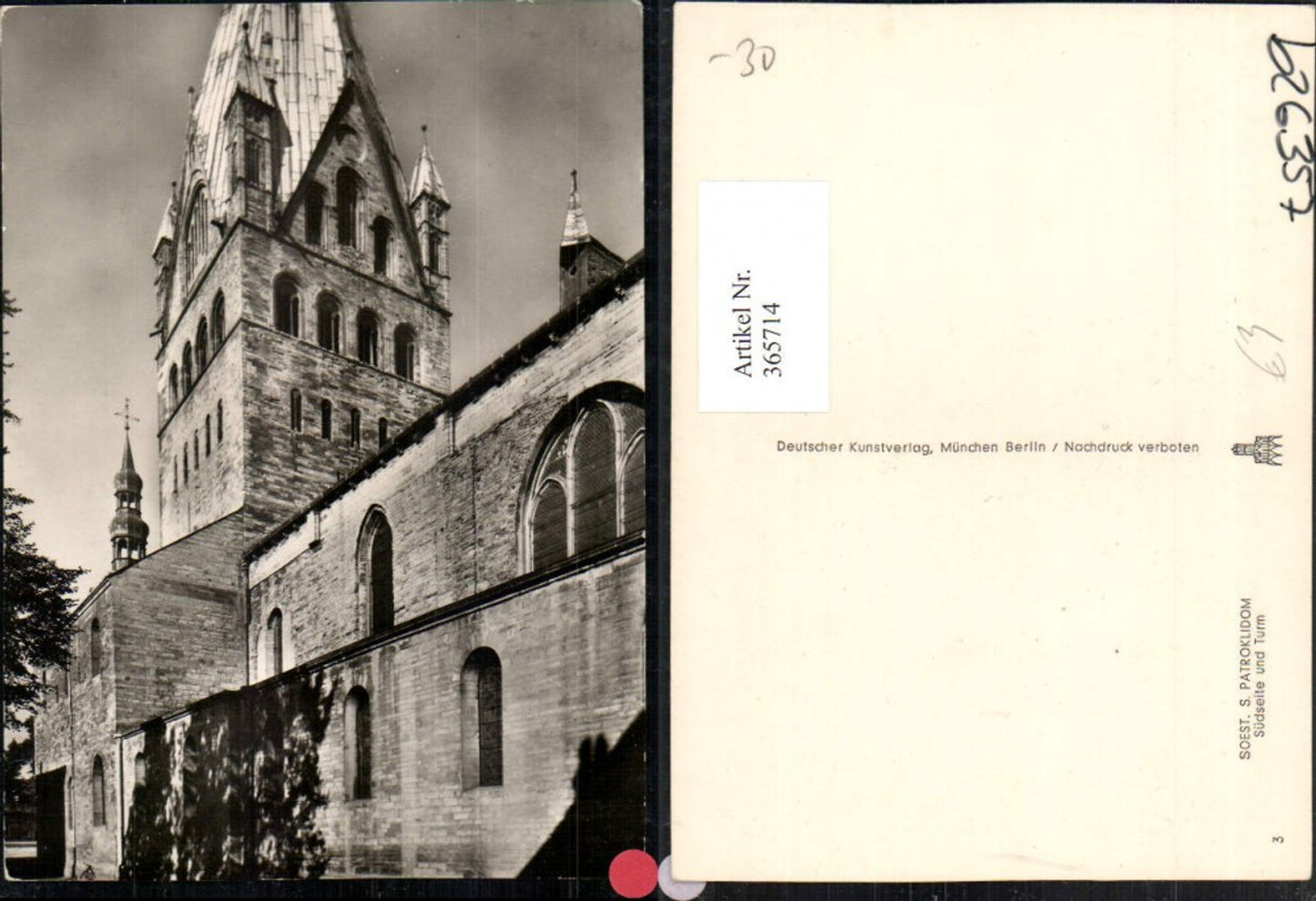 365714,Soest S. Patrokli-Dom Kirche Turm