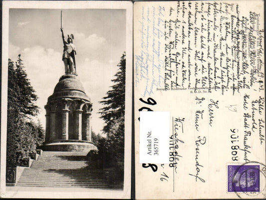 365719,Teutoburger Wald Hermanns-Denkmal Statue b. Detmold