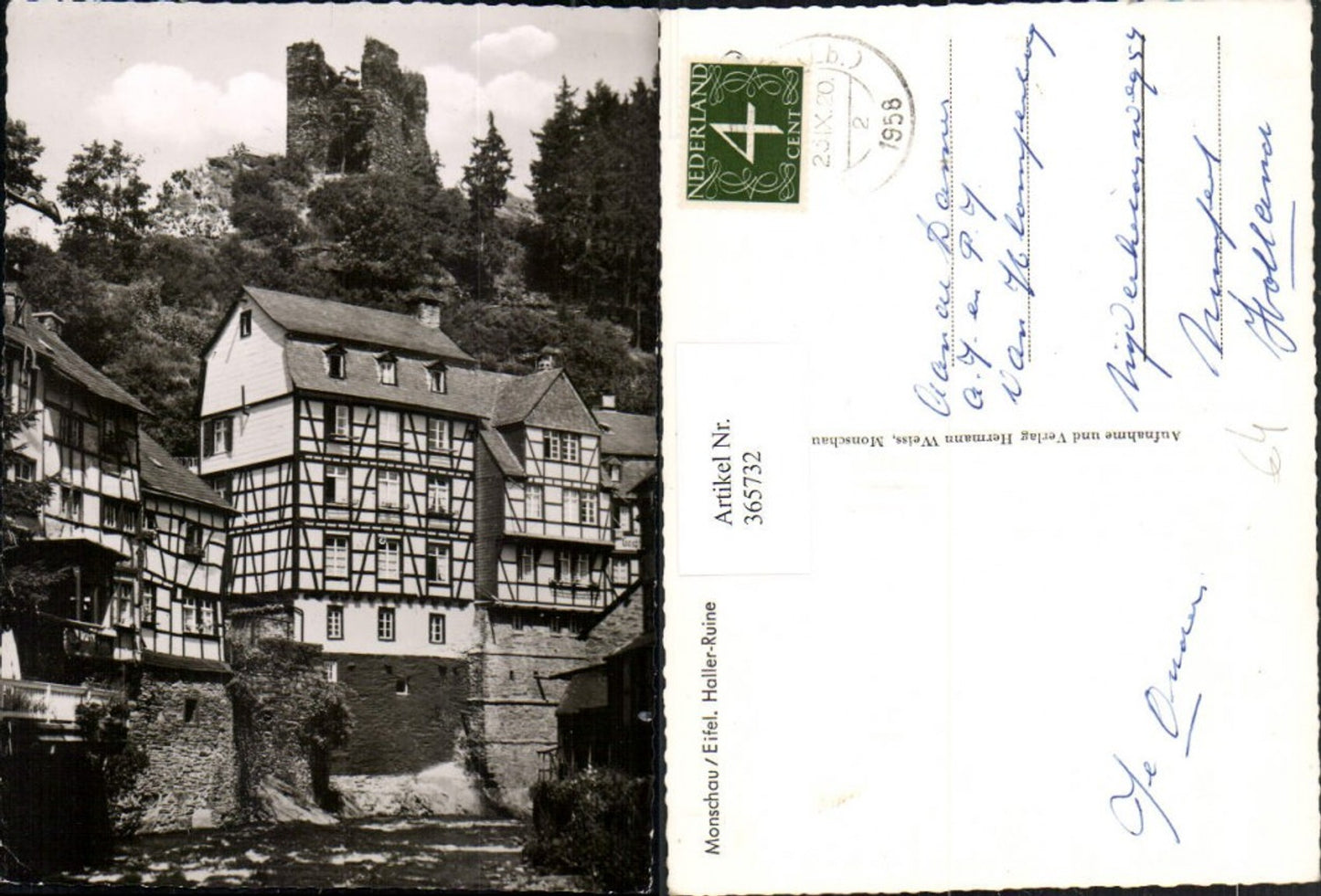 365732,Monschau in d. Eifel Haller-Ruine