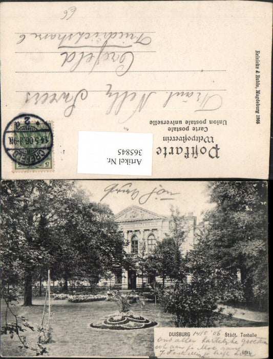 365845,Duisburg Städtische Tonhalle Gebäude